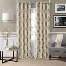Elrene Navara Medallion Room Darkening Window Curtain 52 x 84