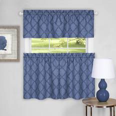 Orange Valances Achim Wide Width Colby Window Tier