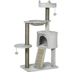 Husdjur Pawhut Scratching Post Cat Tree 113cm