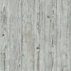 Rasch RASCH Wood Panelling Wallpaper Blue Grey Oak Panels Wallpaper Grey