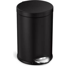 Rund Pedalspand 4.5L Sort Stål