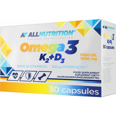 Vitaminen en Supplementen Allnutrition Omega 3 D3 K2 30 Capsules