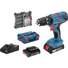 Bosch professional gsb Bosch Professional Perceuse-Visseuse à Percussion Sans-Fil GSB 18 V-21 (2 batteries 2,0 Ah, 18 V, avec set d'access 06019H110