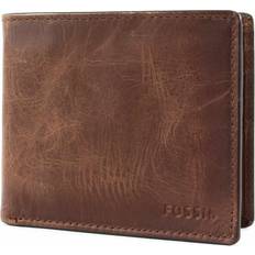 Geldbörsen & Schlüsseletuis Fossil Derrick Leder Bifold Geldbörse, Braun, 11cm 9cm 2.5cm