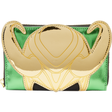 Loungefly Marvel: Metallic Loki Zip Around Wallet