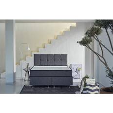 Hanah Home Joustinpatja 180 x 200 cm Valkoinen/Harmaa