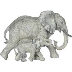 Poliéster Figuritas Atmosphera Atmosphera-Figura 15.5 x 22.5 x 12 cm Resina Elefante Multicolor Figurita