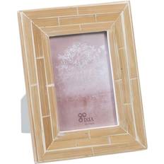 Bambus Vægdekorationer BigBuy Home Fotoramme Beige Bambus Træ MDF 17 x 1 x 22 cm Ramme