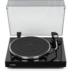 Thorens Turntables Thorens TD 204 Manual Two-Speed Turntable with Built-In Preamp & Pre-Installed Audio Technica AT95E Cartridge High Gloss Black Gloss Black