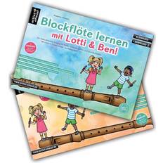 Spielzeugmikrofone Blockflöte lernen mit Lotti & Ben Band 1 2 im Set!