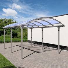 Silbrig Carports Carport Typ Elbe, 531cm 255cm, silber (Gebäudefläche )