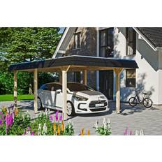 Gartenhäuser SKAN HOLZ SKAN HOLZ Carport Wendland schwarze (Gebäudefläche )