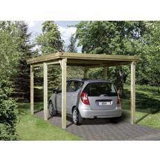 Grijs Carports Weka Carport 617 Gr.1 Enkel 294 x 398 cm