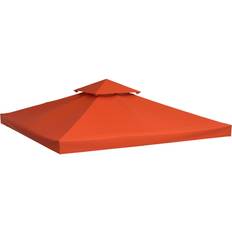 OutSunny Tetto Sostitutivo Per Gazebo Terra 3 x 3 m - Terracota