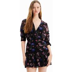 Desigual Damen Vest_mooni-lacroix 2000 Dress, Schwarz