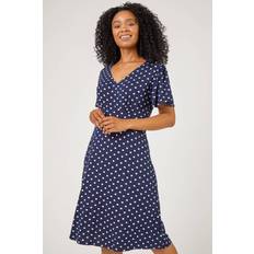 Roman Petite Spot Print Stretch Jersey Dress