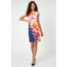 Roman Floral Premium Stretch Shift Dress