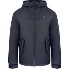 Fred Perry Herre Ytterklær Fred Perry Instulated Black Hooded Jacket