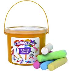 Gadekridt Colorations Washable Sidewalk Chalk in Storage Bucket 20 Pieces