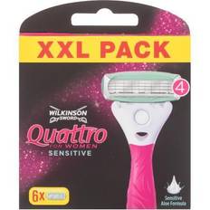 Wilkinson Sword quattro for woman sensitive rasierklingen 6er pack ovp damen neu