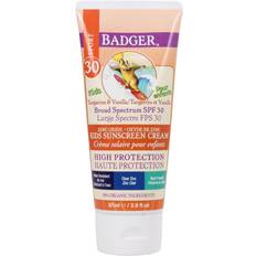 Badger sunscreen for kids, natural fragrance of tangerine and vanilla, spf30