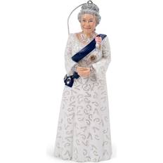 Kurt Adler Etc Queen Elizabeth Glitter Embellished Resin Decoration 12 cm Christmas Tree Ornament