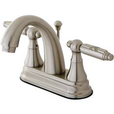 Kingston Brass KS7618GL 4 in Centerset Bathroom Faucet Brushed Nickel Bronze