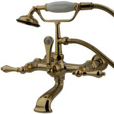 Taps Kingston Brass Cc541T2 Clawfoot Tub Filler Hand Shower Polished Brass