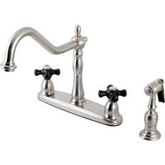 Kingston Brass KB1758PKXBS Duchess Centerset Kitchen Faucet Brushed N Nickel, Grey