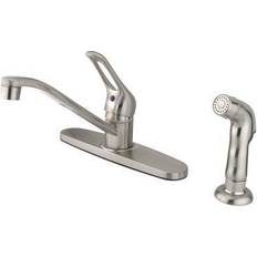 Kingston Brass KB562SNSP Wyndham Single-Handle Centerset Kitchen Fauce Brushed Nickel