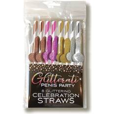 Little Genie Glitterati Celebration Party Straws 8 Pack