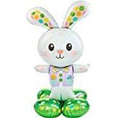 Anagram Spotted Easter Bunny Airloonz Mylar-Party-Folienballon, 116,8 cm, mehrfarbig