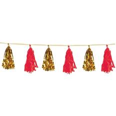 Red Garlands Beistle Gold/Red Red & Gold Tassel Garland