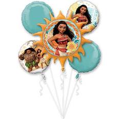 Anagram Moana Balloon Bouquet, includes 5 Foil Balloons, Licensed