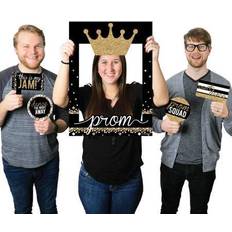 Black Photo Props, Party Hats & Sashes Prom prom night party selfie photo booth picture frame & props