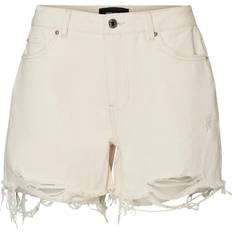 Dam - Natur Shorts Vero Moda Denimshorts Ecru