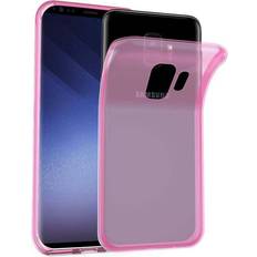 Handyzubehör Cadorabo TPU Ultra Slim AIR Cover Galaxy S9 Smartphone Hülle, Pink, Transparent