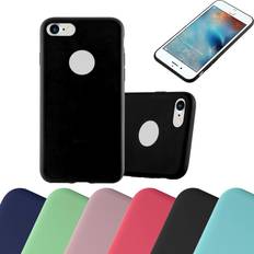 Cadorabo CANDY BLACK Case for Apple iPhone 8 PLUS 7 PLUS 7S PLUS case cover