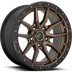 19" - Bronze Car Rims Fuel Off-Road Rebel 5 D681 Wheel, 20x9 with 5 on Bolt