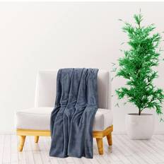 vidaXL Deken 130x170 cm Polyester Ultiem Grijs