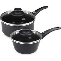 GreenLife Grip 1qt 2qt Sauce Cookware Set with lid