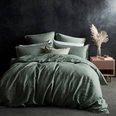 Lazy Linen Lazy Linen Sage Duvet Cover Green