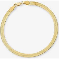 Camilla Krøyer Jewellery Armbånd Camilla Krøyer Jewellery Flad Slange Armbånd 18cm - Gold