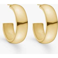 Camilla Krøyer Jewellery Øreringe Camilla Krøyer Jewellery Chunky Hoops Stor - Gold