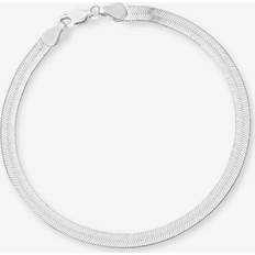 Camilla Krøyer Jewellery Armbånd Camilla Krøyer Jewellery Flad Slange Armbånd 18cm - Silver