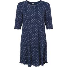 Bruna - Dam Nattlinnen Lady Avenue Bamboo Three Quarter Sleeve Nightdress pattern