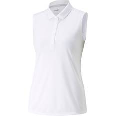 Damen - Tennis Poloshirts Puma Womens Gamer Sleeveless Polo Bright White White