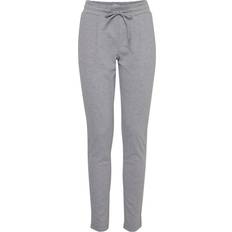 Ichi IHKATE PA2 Stoffhose Damen Sweathose Sweatpants Relaxhose, Größe:XXL, Farbe:Grey Melange 10020