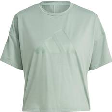 adidas Train Icons Bar Logo T-Shirt Silver Green