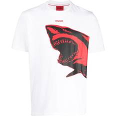 HUGO BOSS Shark Graphic T-Shirt, White